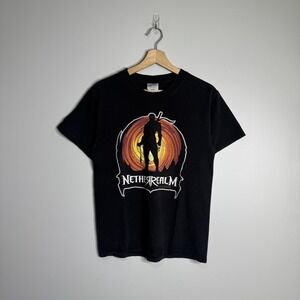 NetherRealm Studios Shirt Mens Small Black Graphic Gaming Mortal Kombat Tee